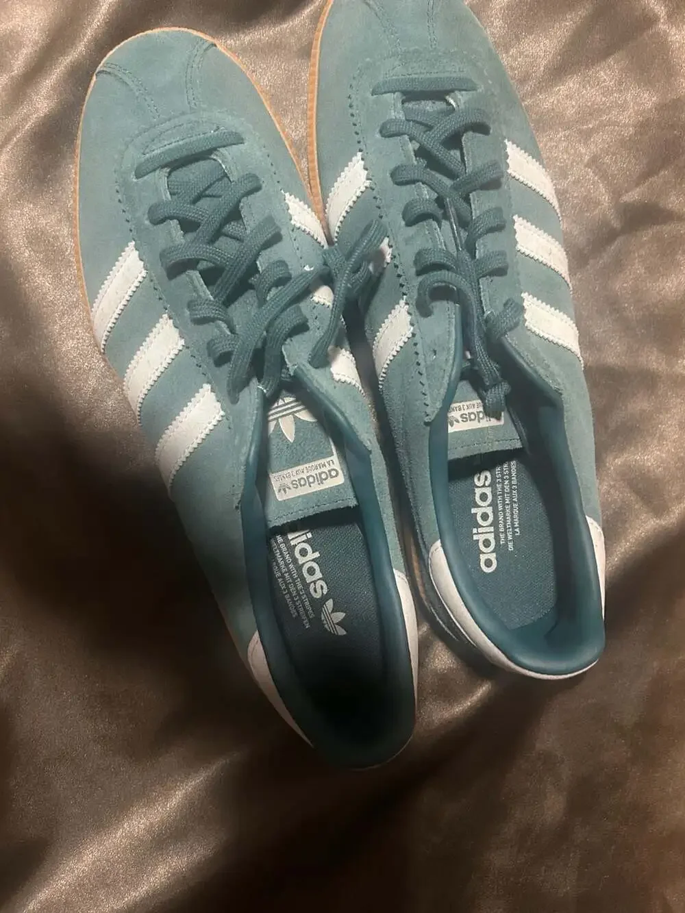 Adidas Bermuda 'Mystery Green' Suede Sneakers with Gum Sole